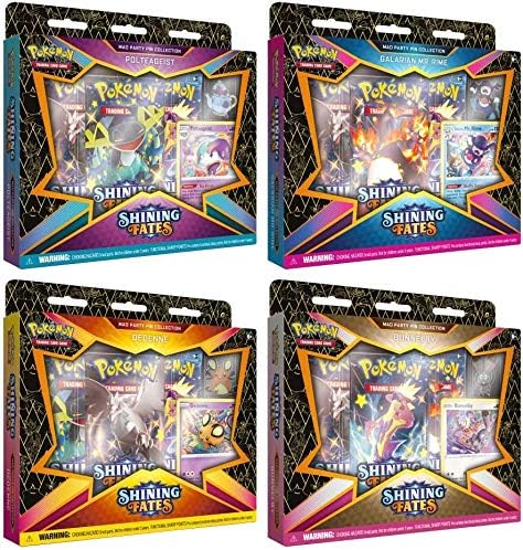 Pokémon TCG: Shining Fates: Mad Party Pin Collection Set of 4