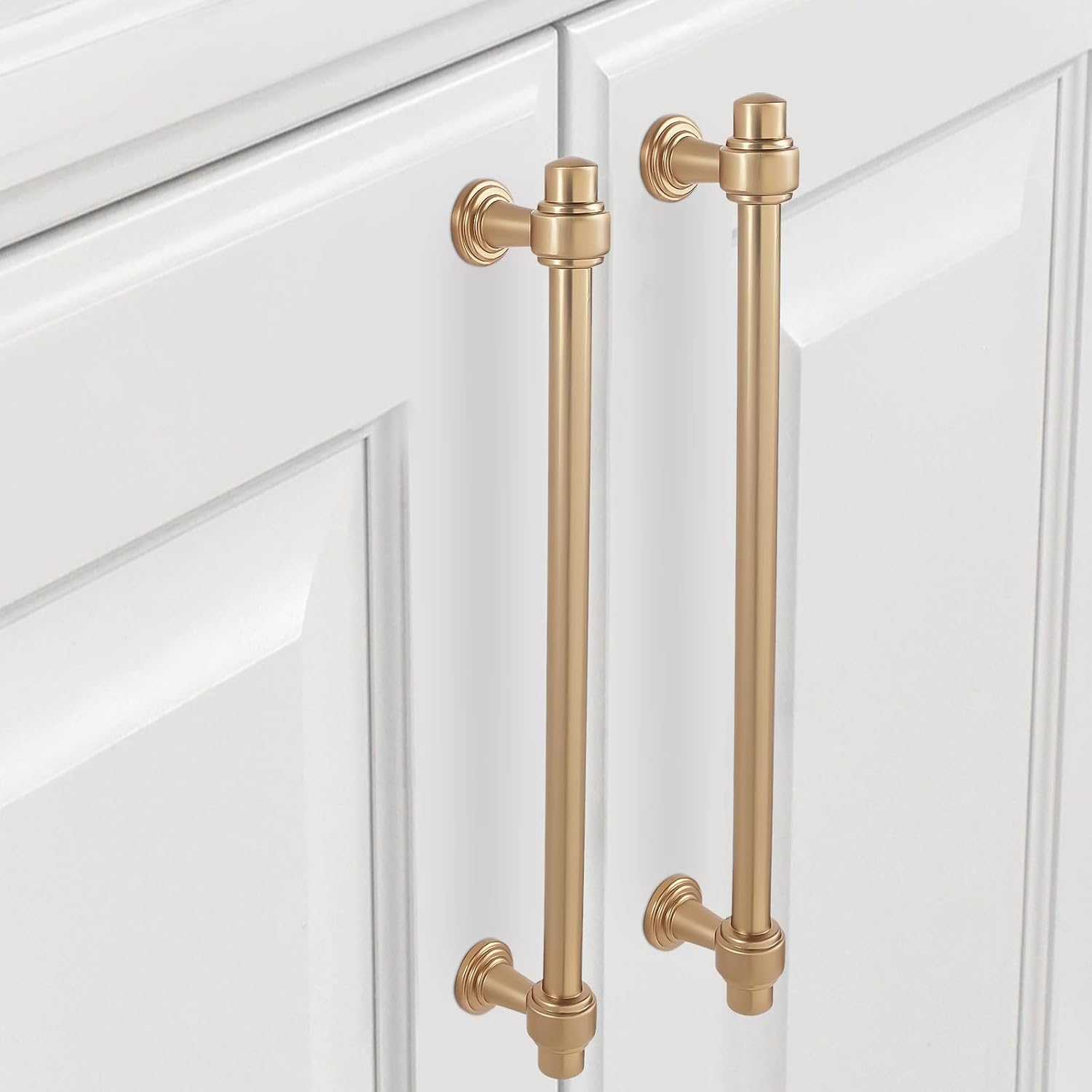 10 Pack 12-3/5 inch(320mm) Champagne Bronze Kitchen Cabinet Handles Cabinet Pulls Gold Drawer Pulls Cabinet Hardware Handles