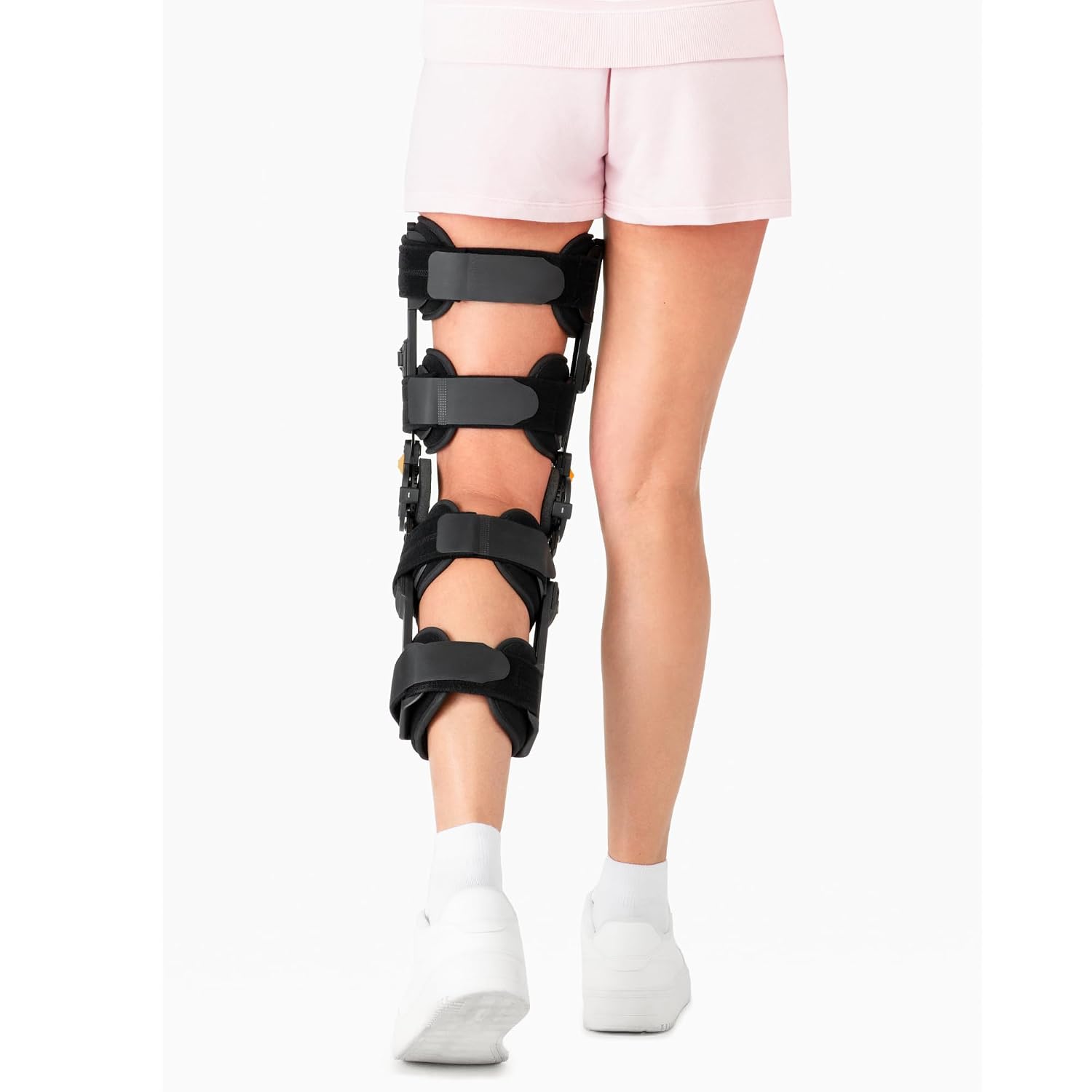 FlexTrack ROM Telescoping Post Op Knee Brace - Adjustable Hinged Stabilizer for ACL, MCL, PCL Injury Recovery & Surgery Support - L1832 L1833