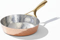 P-TAL Copper Frying Pan with Heat-Resistant Handle | 8.5 Inch Naturally Non-Stick Tin Coated Pan for Healthy Cooking | Traditional Design, Eco-Friendly & Durable Cookware