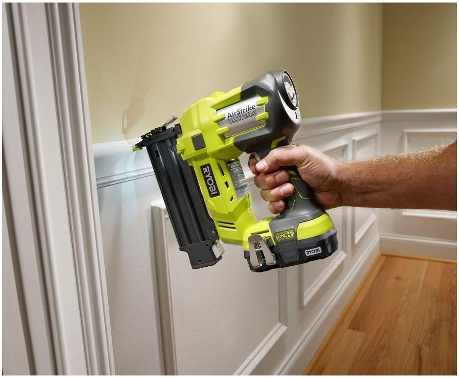 Ryobi P1851 18v One+ Airstrike 18-gauge Cordless Brad Nailer Kit (Includes P320 Brad Nailer, P102 Battery, and P119 Charger)