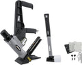 NuMax S18GLCNDH Pneumatic 18-Gauge 1-3/4' Dual Handle Flooring Nailer with Flooring Mallet and Interchangeable Base Plates