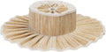 Women's Wide Brim Straw Sun Hat with Pleated Belt Strap Large Summer Beach Cap