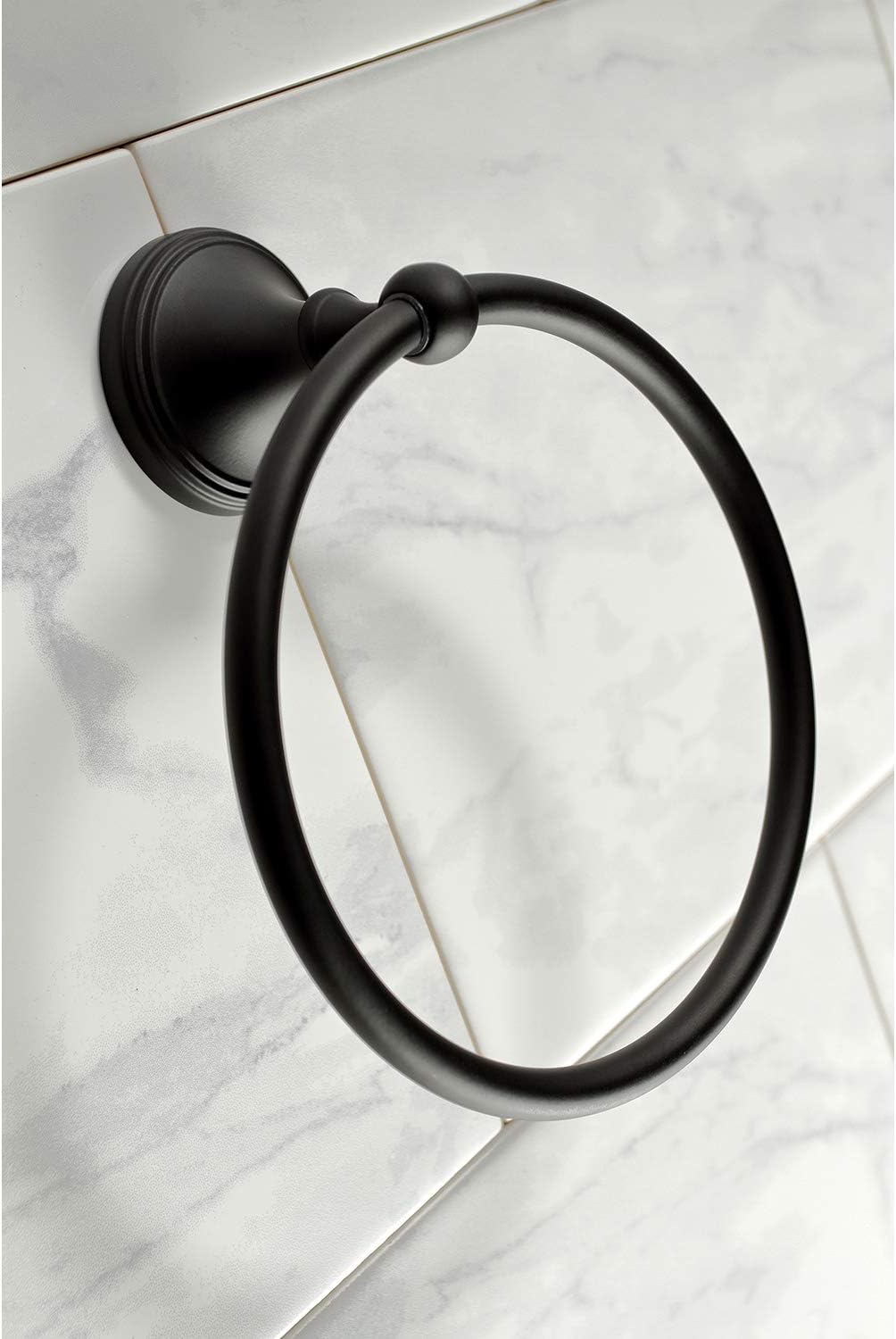Kingston Brass BAHK1612478K Naples Bathroom Hardware Set, Matte Black 27.56 x 6.13 x 2.25