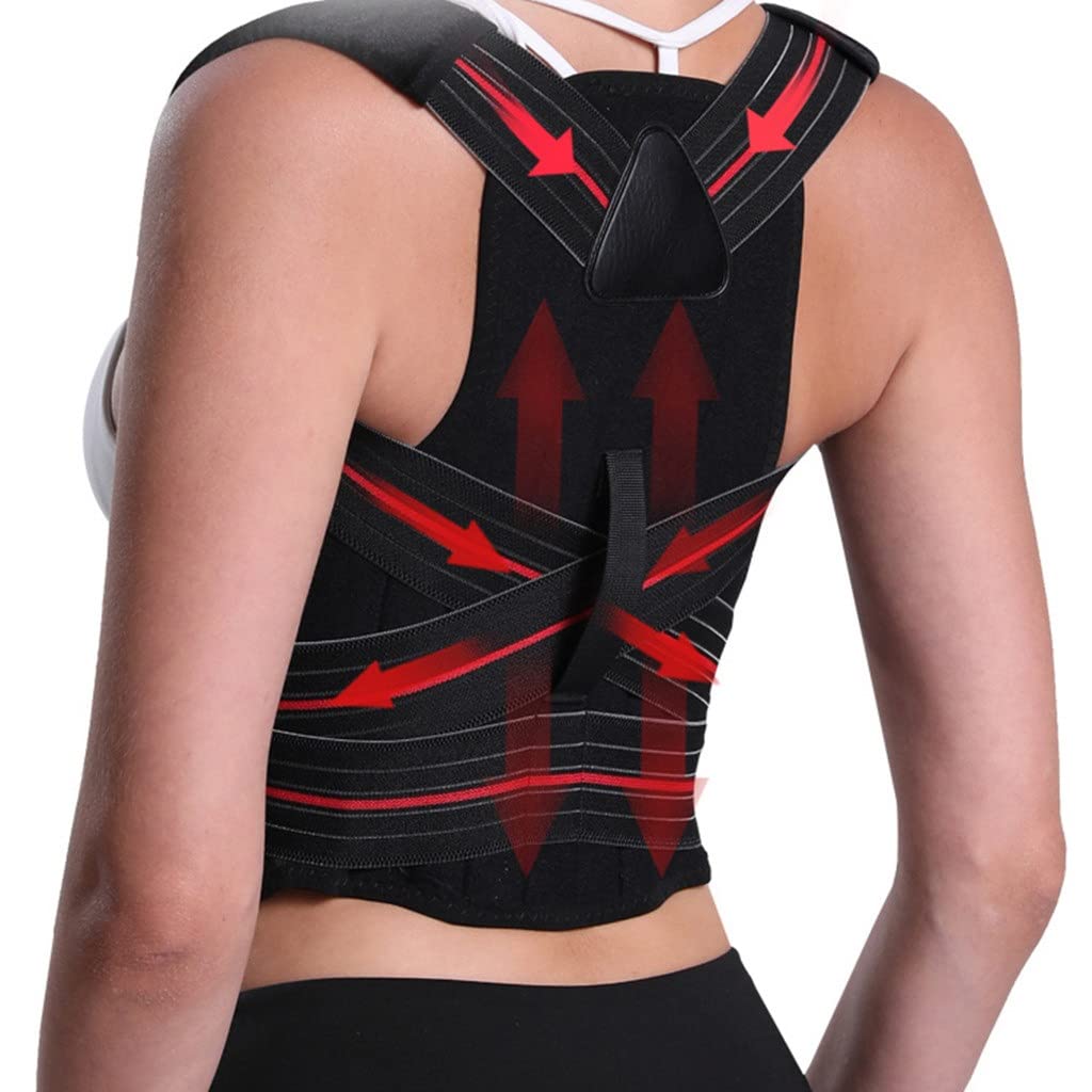 Adjustable Posture Corrector Back Support Shoulder Brace Correction Spine Postural Fixer Tape(Small)