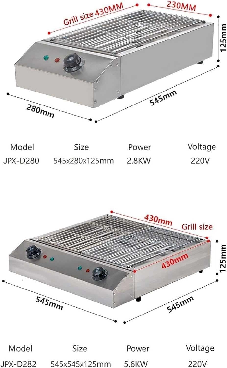 Electric Table Top Griddle,Smokeless Indoor BBQ Grill with Temperature Control ， Water Drip Tray,Portable Kebab Grill(A)