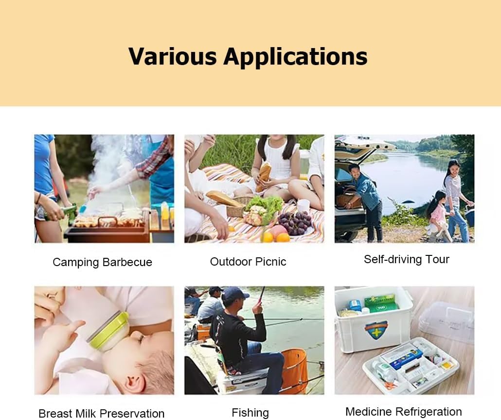 6/14/23 Qt Insulated Portable Cooler, Ice Chest Box Hard Shell Lunchbox Cooler with 48 H Ice Retention for BBQ Camping Pincnic
