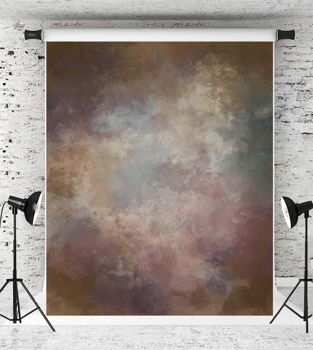 Kate 8x10ft Fine Art Portrait Photography Backdrop Brown Grey Abstract Photo Background Photo Studio Props