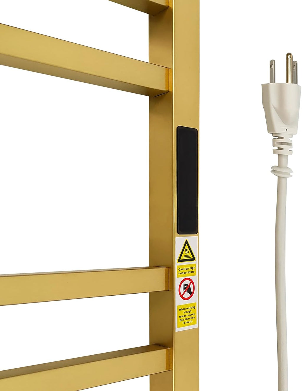 Luxury Heated Towel Rack Wall Mounted Towel Warmers, 14 Bars Towel Warmer Rack for Bathroom with Timer & Temperature Multi-Level Adjustable, Hardwired and Plug-in Compatible (Brushed Gold)