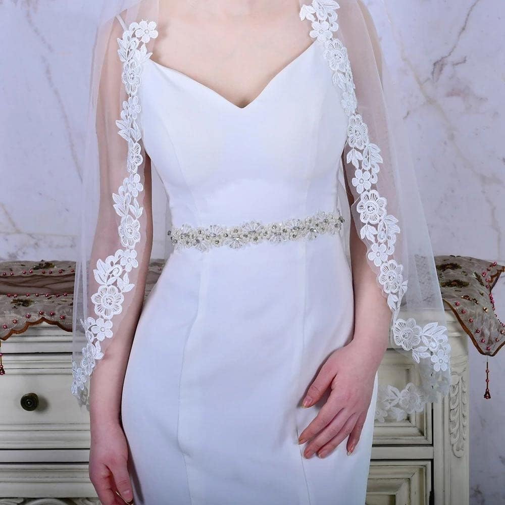Fancy Princess Bridal Belt With Pearl Flower Rhinestone Wedding Dress Embellished Sash Flower Girl Maternity Belt