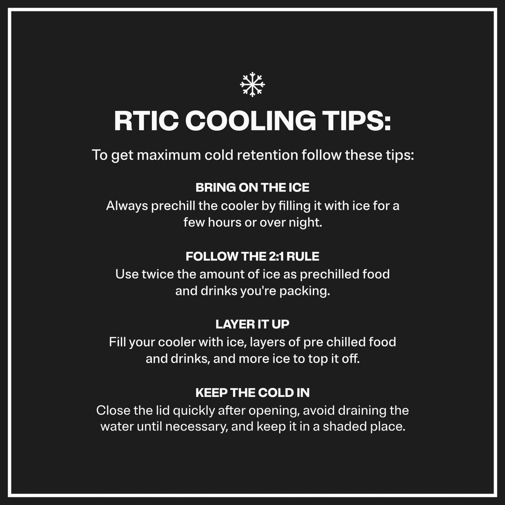 RTIC Ultra-Light Hard Cooler Insulated Portable Ice Chest Box for Drink, Beverage, Beach, Camping, Picnic, Fishing, Boat, Barbecue, 30% Lighter Than Rotomolded Coolers