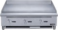 Dukers DCGMA36 36' in. W Commercial Countertop Gas Griddle, 1 Burner, NG/LPG (Natural Gas/Liquid Propane) 30,000 BTU 1 inch Plate with Manual Controls