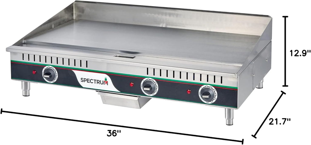 Winco Commercial-Grade Electric Griddle, 36'