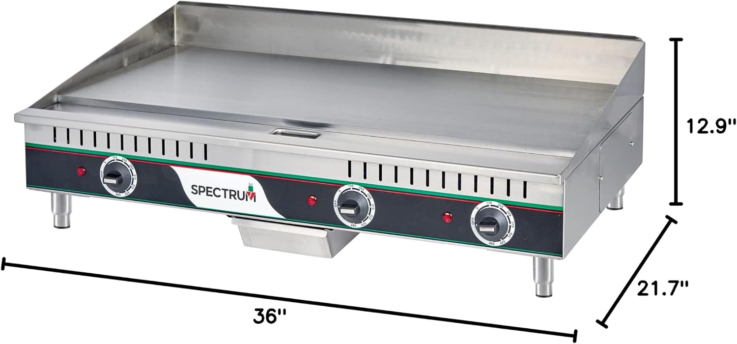 Winco Commercial-Grade Electric Griddle, 36'