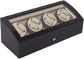 Automatic Watch Winder Display Box,17 Slot (8 Auto+9 Fixed) with 10dB Silent Motor,PU Wood Acrylic Watch Storage Case with Key Lock/Blue Ambient Light for Automatic/Semi-Mechanical Watches Collector