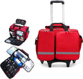 Professional First Aid Kit Bag, Large Capacity, Waterproof Emergency Rescue Ideal for EMT, EMS, Paramedics Portable Storage with Dividers(A)