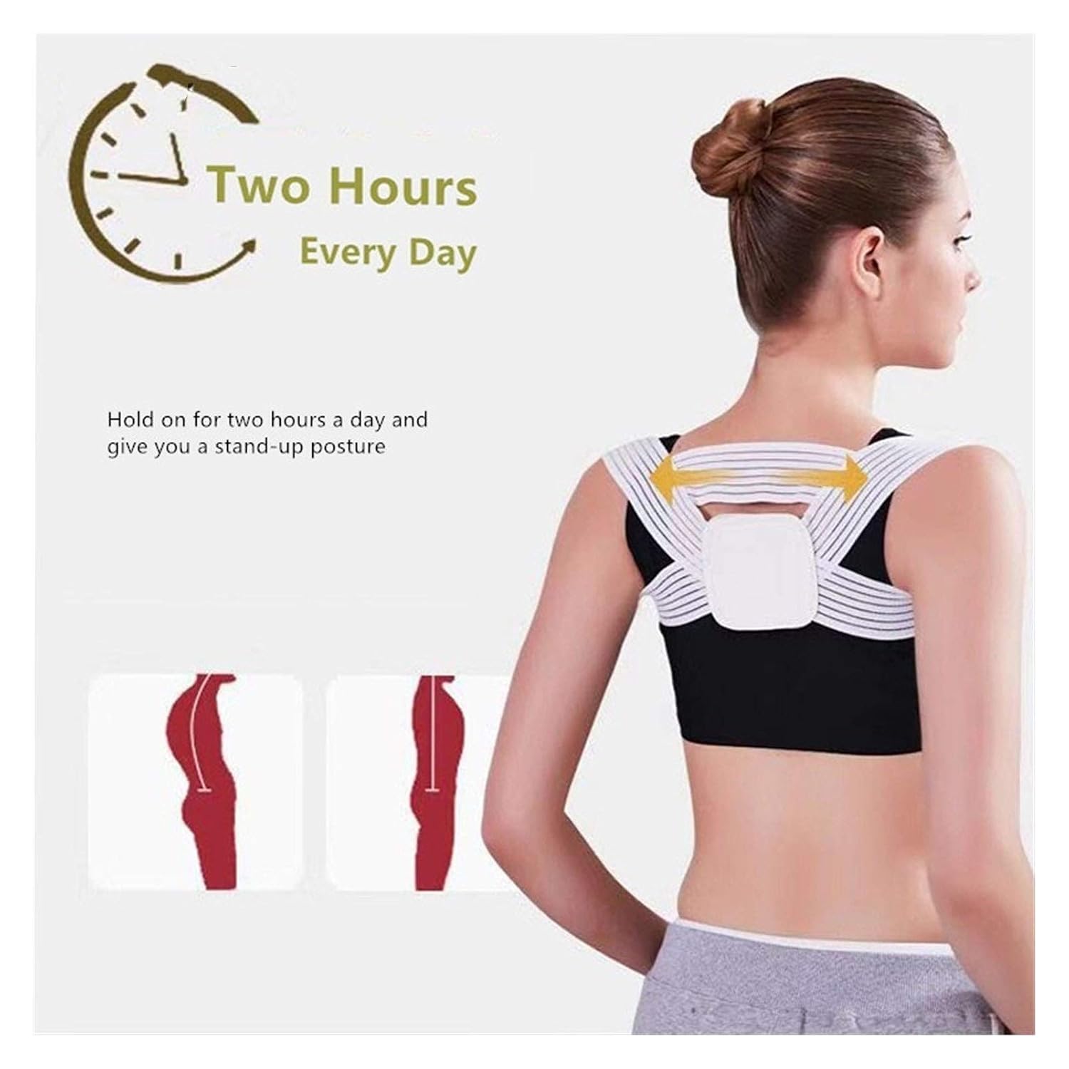 Profesional Child Adjustable Back Chest Support Belt Corrector Shoulder Brace Tape Correct Orthotics Health Care 1