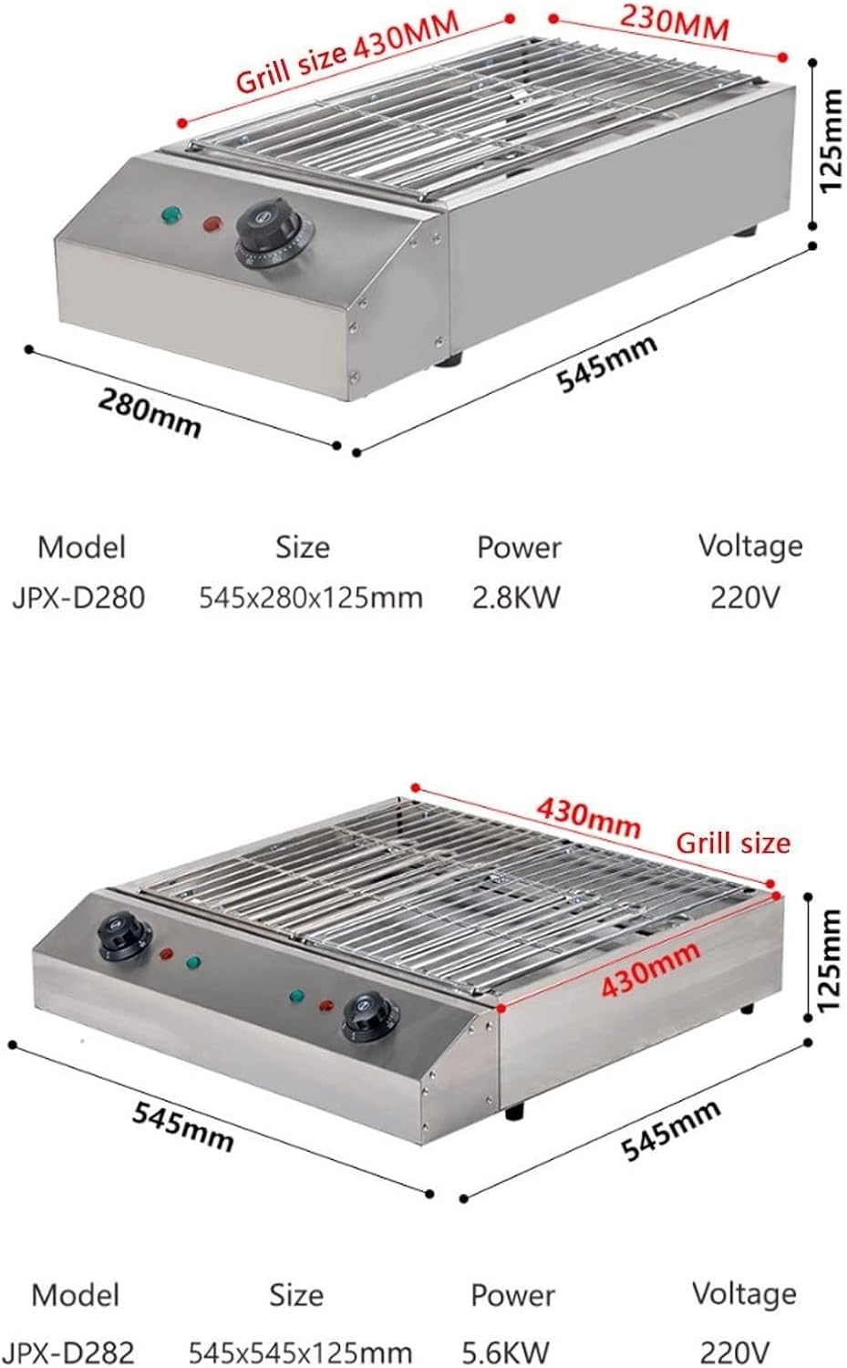 Electric Table Top Griddle， Smokeless Portable BBQ Barbecue Grill Temperature Control with Water Filled Drip Tray Kebab Grill(Jpx D282)