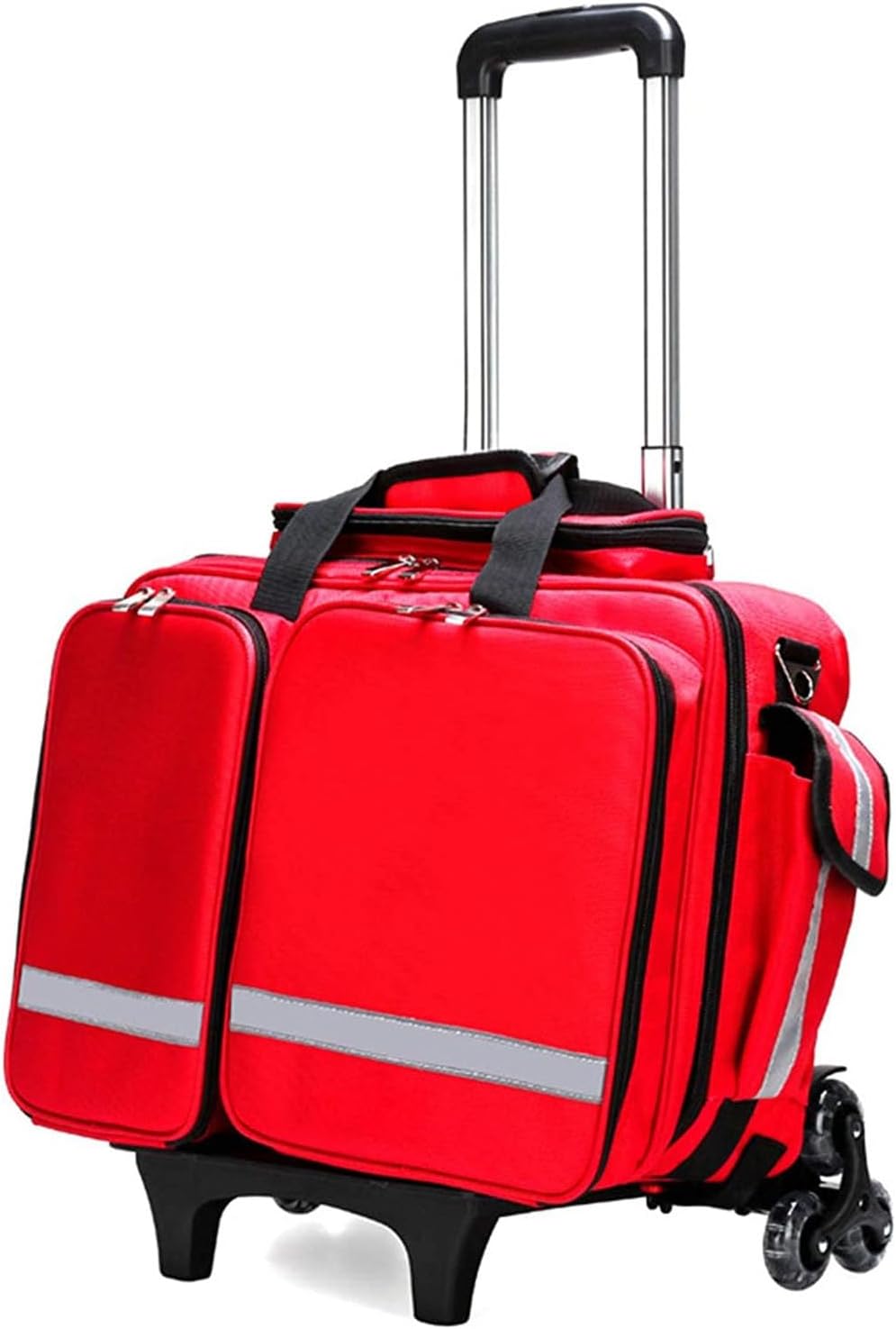 Professional First Aid Kit Bag, Large Capacity, Waterproof Emergency Rescue Ideal for EMT, EMS, Paramedics Portable Storage with Dividers(B)