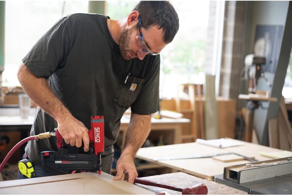 Senco TN21L1 21 GA Pneumatic Pin Nailer, 5/8 inch - 2 inch, for Cabinets, Trim and Crafting