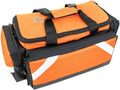 LINE2design Empty Medical Elite Trauma Bag - First Responder Carrier Bag for EMT, Paramedic, Emergency and Medical Supplies Kit - Heavy-Duty Zippered Pockets Portable EMS Home Health Aides - Orange