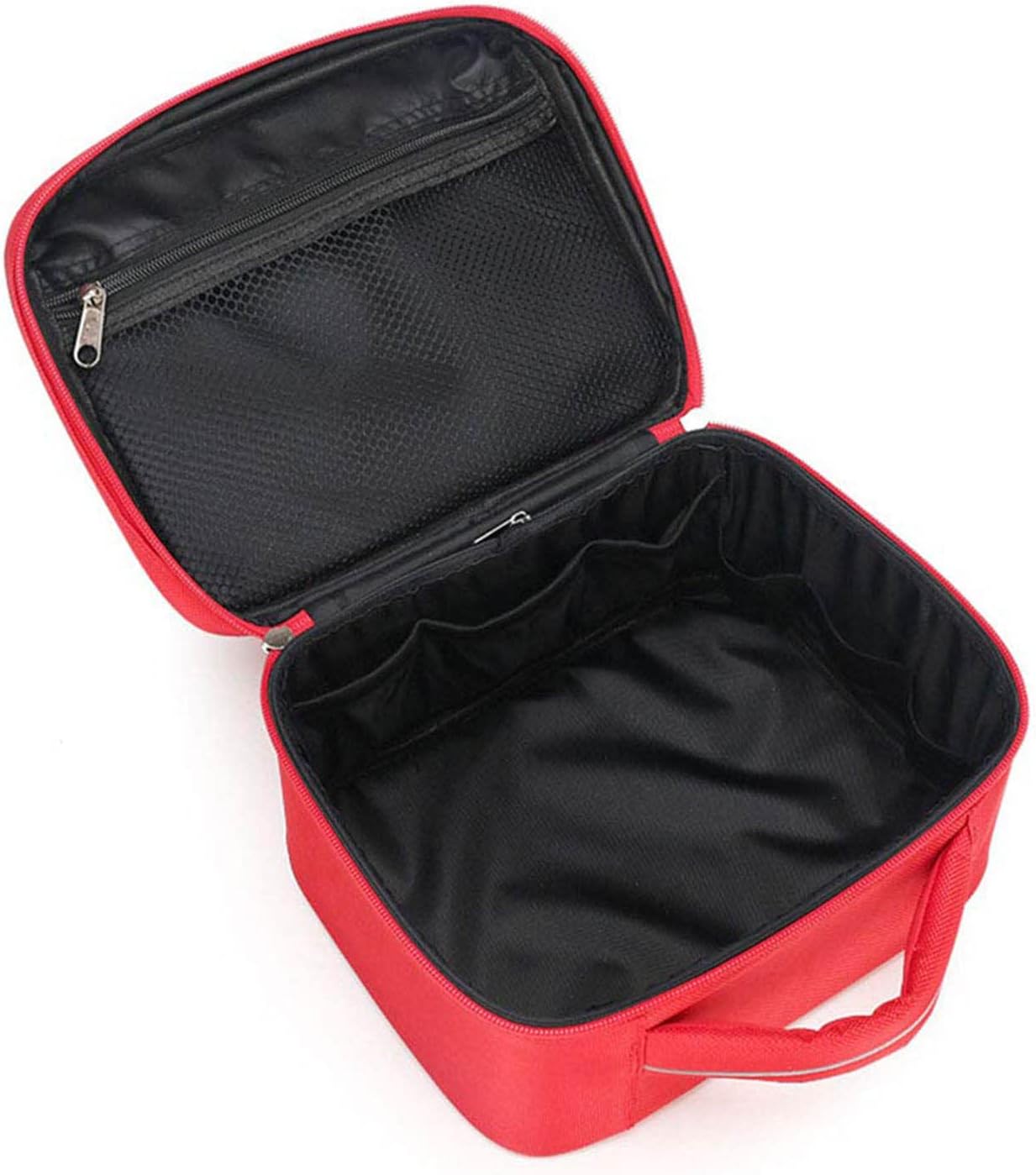 First Aid Bag, Small Portable Medicine Bag, Compact First Aid Kit Bag, Pouch Lightweight Medicine Storage Bag Multifunctional Layered for Emergency Home Office Car Outdoors