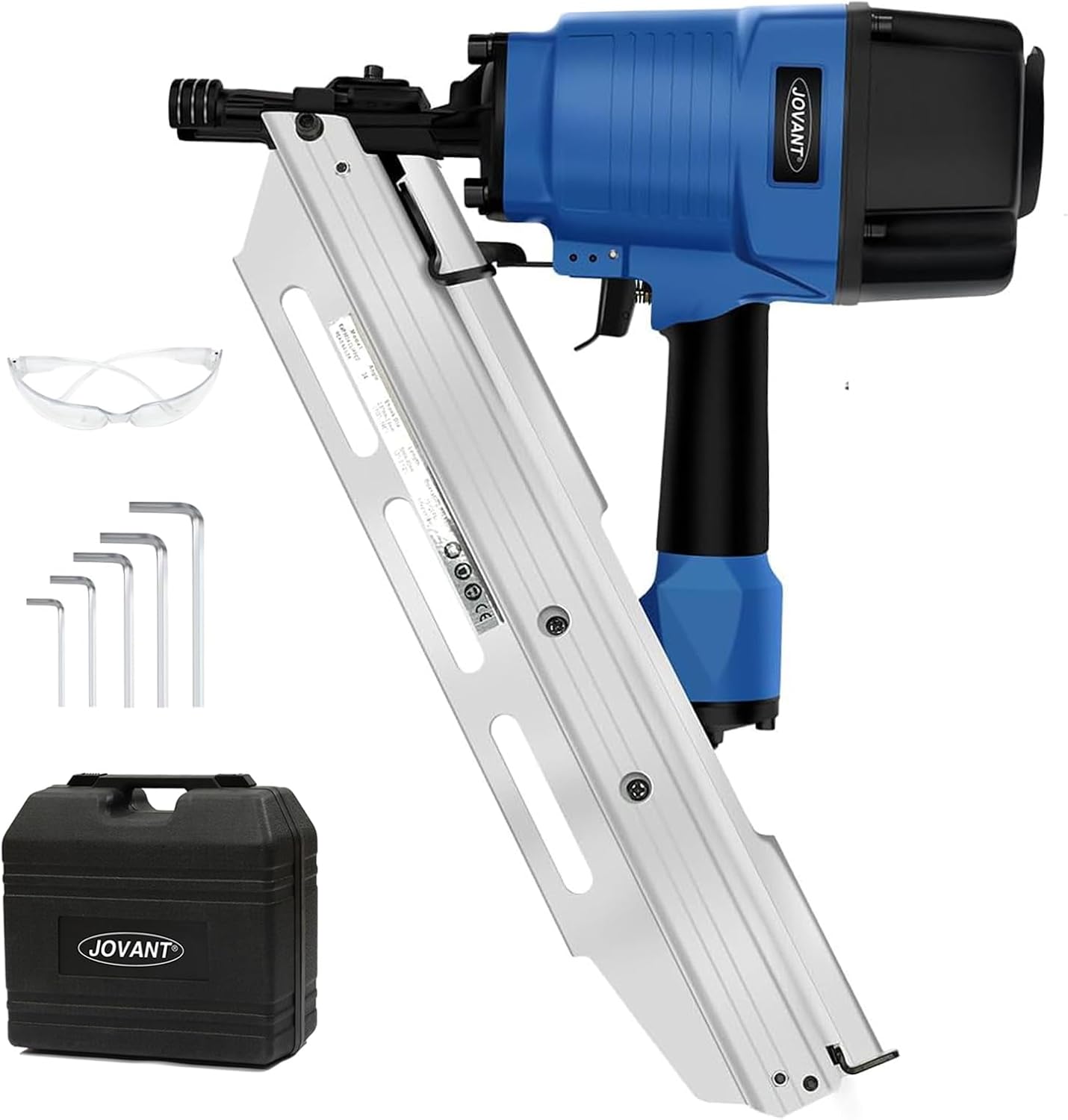 Pneumatic Framing Nailer,Pro Preferred Brand of Pneumatic Nailers,Accepts 30-34 Degree 2-Inch to 3-3/8-Inch Offset Round Paper Collated Nails.Finishing Nails Ideal for Framing、Flooring