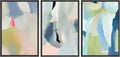 SIGNWIN Framed Canvas Print Wall Art Set Vibrant Pastel Paint Stroke Collage Shapes Abstract Illustrations Modern Art Decorative Nordic Calm/Zen for Living Room, Bedroom, Office - 16'x24'x3 Black