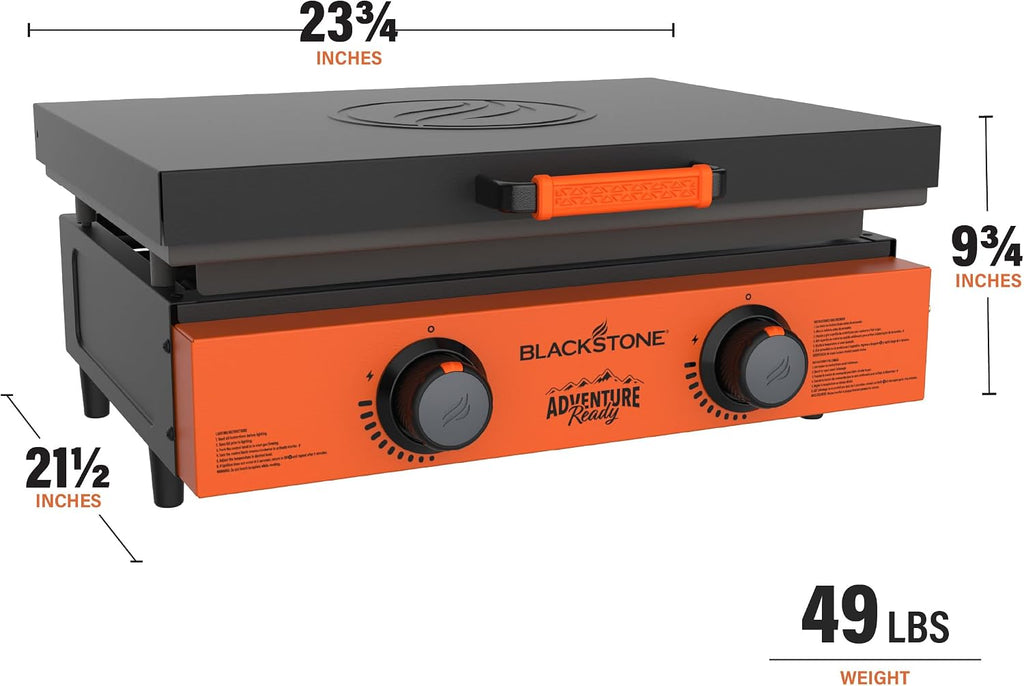 Blackstone 2306 Adventure Ready 22' Griddle with Orange Front Panel