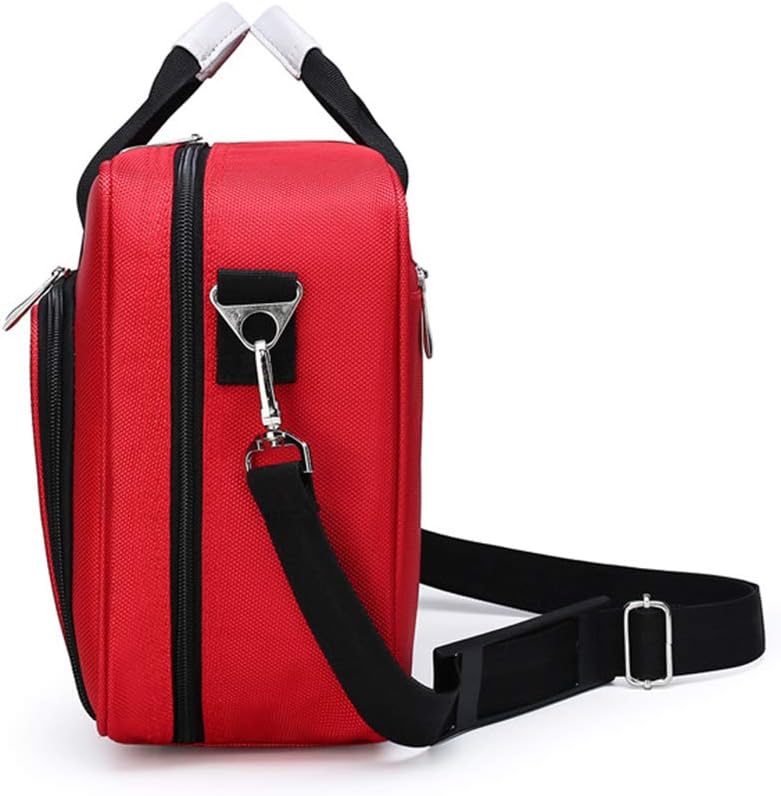 First Aid Kit Bag with Shoulder Strap, Emergency Survival Trauma Insulin Cold Storage with Labeled Compartments, Large-Capacity Outdoor Waterproof Rescue