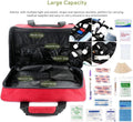 First Aid Kit First Aid Bag Cars Bag First Aid Emergency Survival Kit for Camping Travel Bag First Aid Box (Colour: Blue)