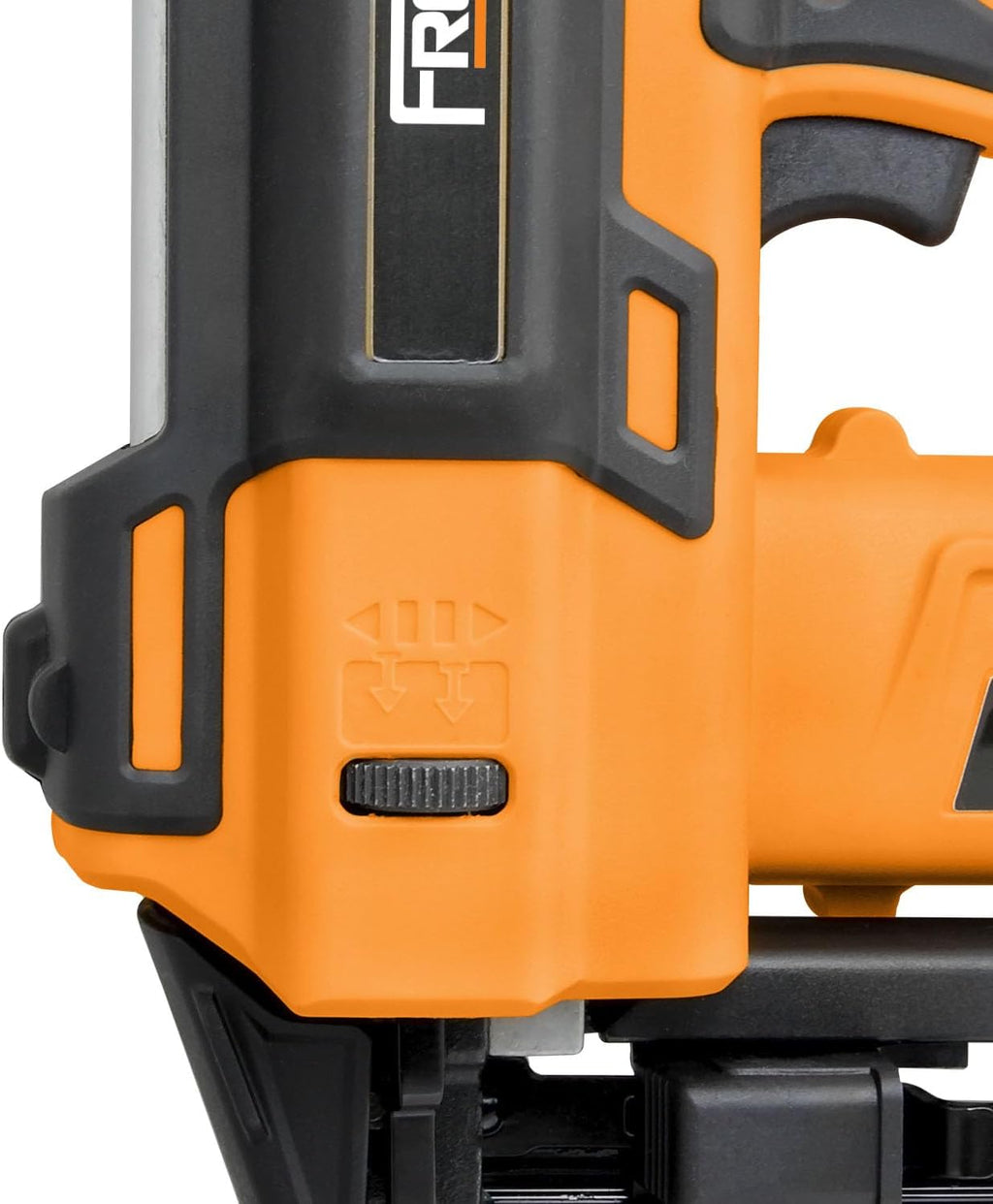 Freeman PE20VT2118 20 Volt Cordless 2-in-1 18-Gauge Nailer/Stapler (Tool Only) – 1400 Shots per Charge