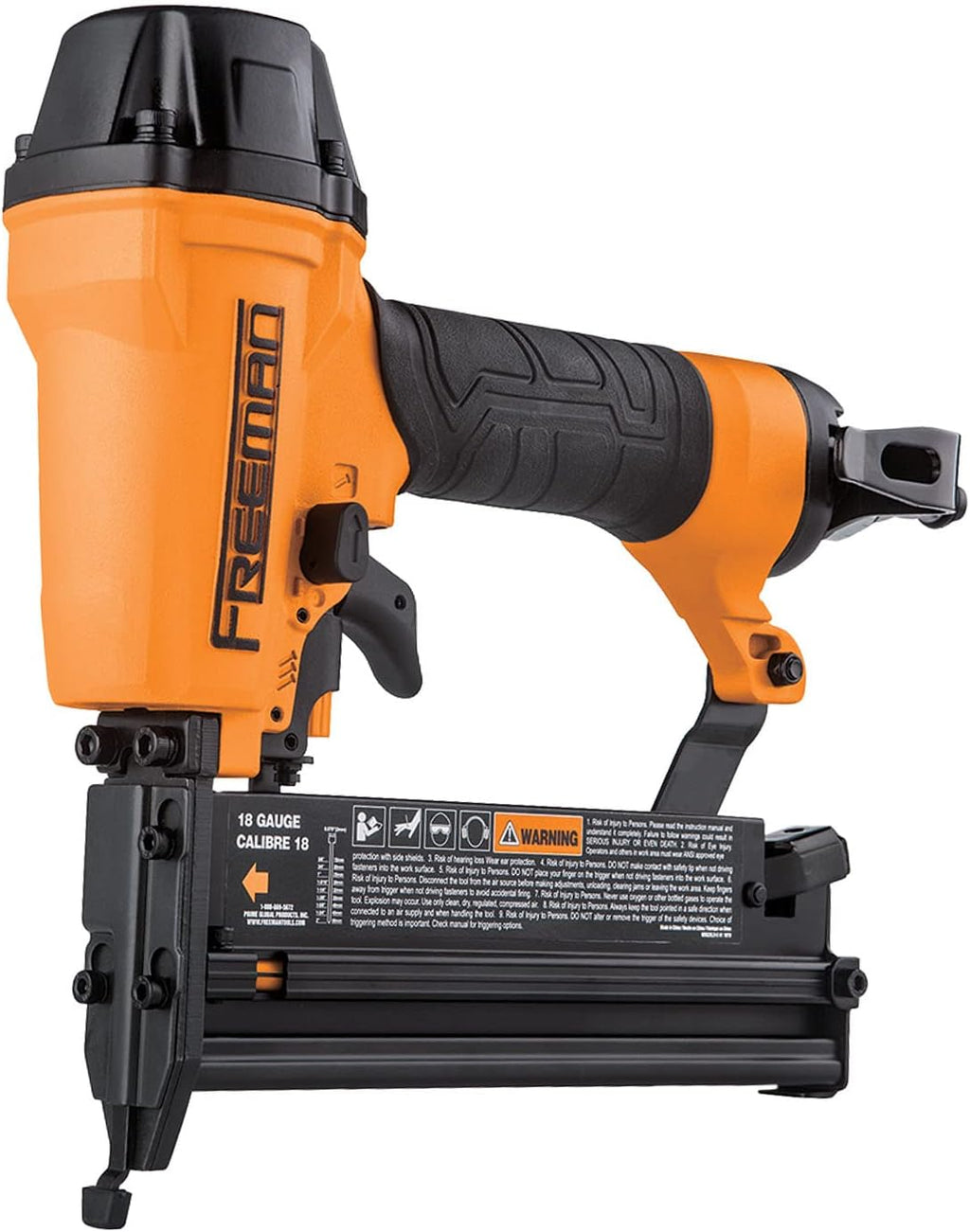 Freeman G2XL31 2nd Generation Pneumatic 3-in-1 16 and 18 Gauge 2' Finish Nailer/Stapler with Adjustable Metal Belt Hook and 1/4' NPT Air Connector