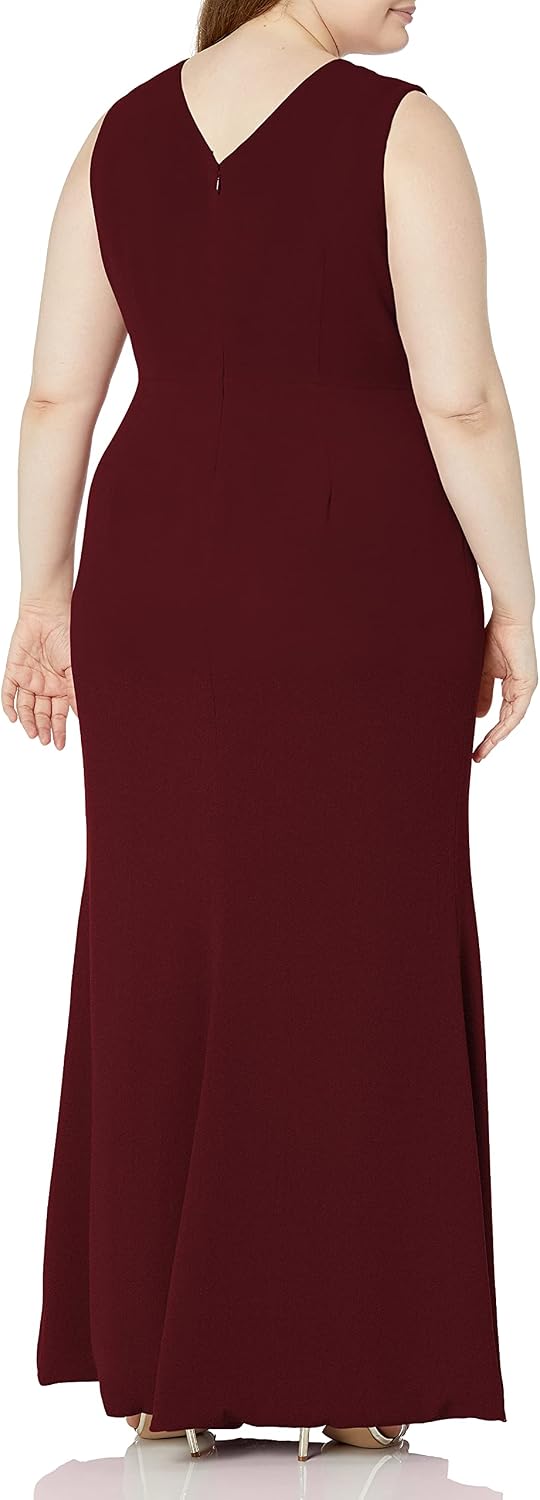 Iris Spaghetti Strap Plunging Long Dress