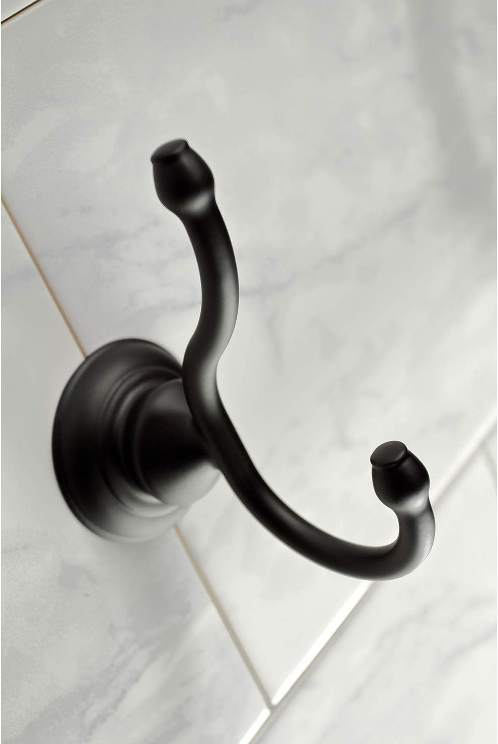 Kingston Brass BAHK2612478K Provence 5-Piece 18-Inch and 24-Inch Towel Bars Bathroom Accessory Set in Matte Black