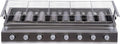Commercial Barbecue Grill, 8 Burner Gas Countertop Griddle Stainless Steel LPG Gas Grill Patio Garden Barbecue Grill Adjustable Height Gas BBQ Grill with Removable Grill Net for Camping Picnics