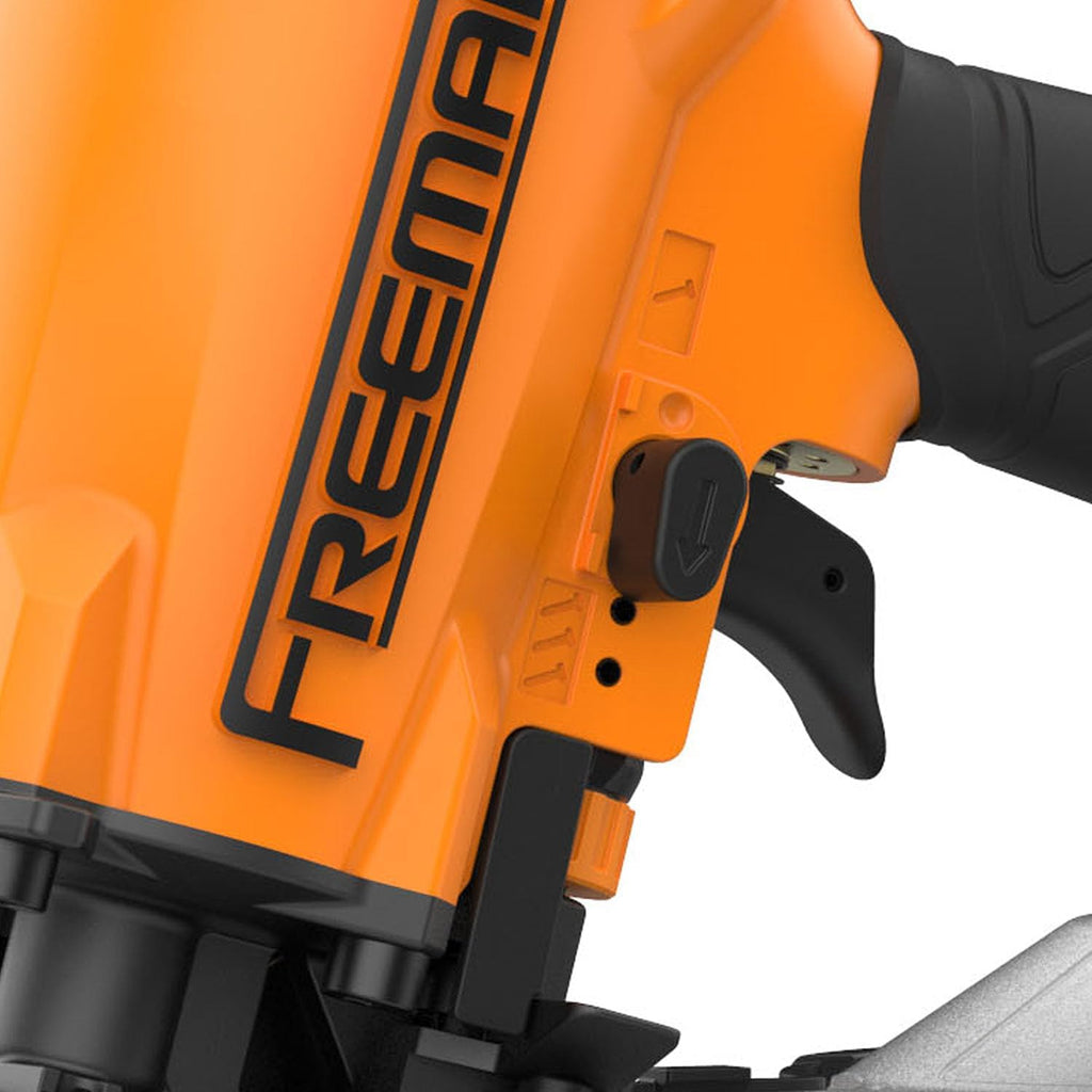 Freeman G2CN45 2nd Generation Pneumatic 15 Degree 1-3/4' Coil Roofing Nailer with 1/4' NPT Air Connector