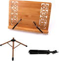 Dual-use Sheet Music Stand & Desktop Book Stand, Guitar Music Stand, Not Easy to Collapse Or Shake, and Beautiful, Music Stand with Phone Holder Microphone Holder (Wood 17cm*45cm*75cm)