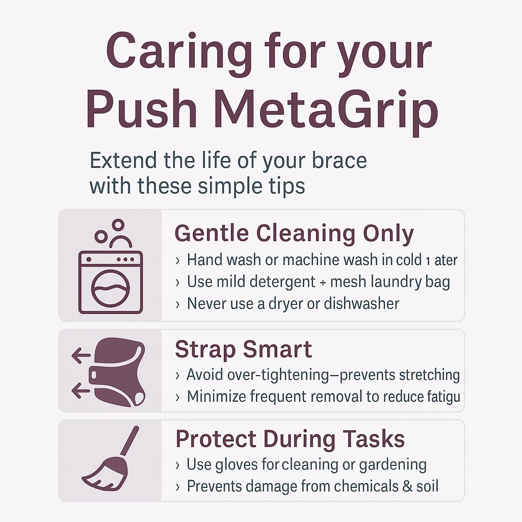 PUSH MetaGrip CMC Thumb Brace for Osteoarthritis CMC Joint Pain. Stabilizes Thumb CMC Joint Without Limiting Hand Function. (Right, Women's X-Small)