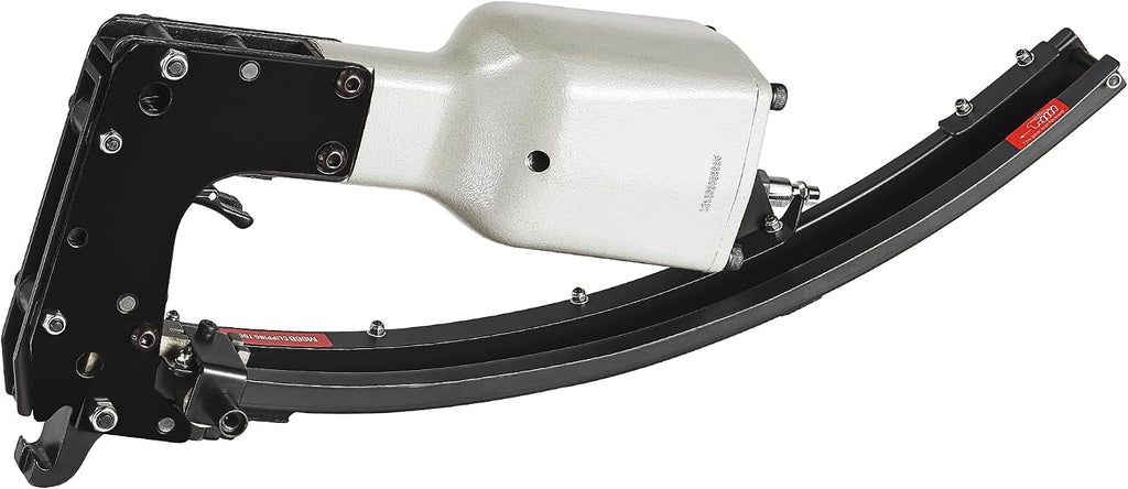 meite M66B Pneumatic Clinching Clipper 3/4 Inch Crown Clinch Clip Gun for Spring Mattress, Car Seats, Wire Cages