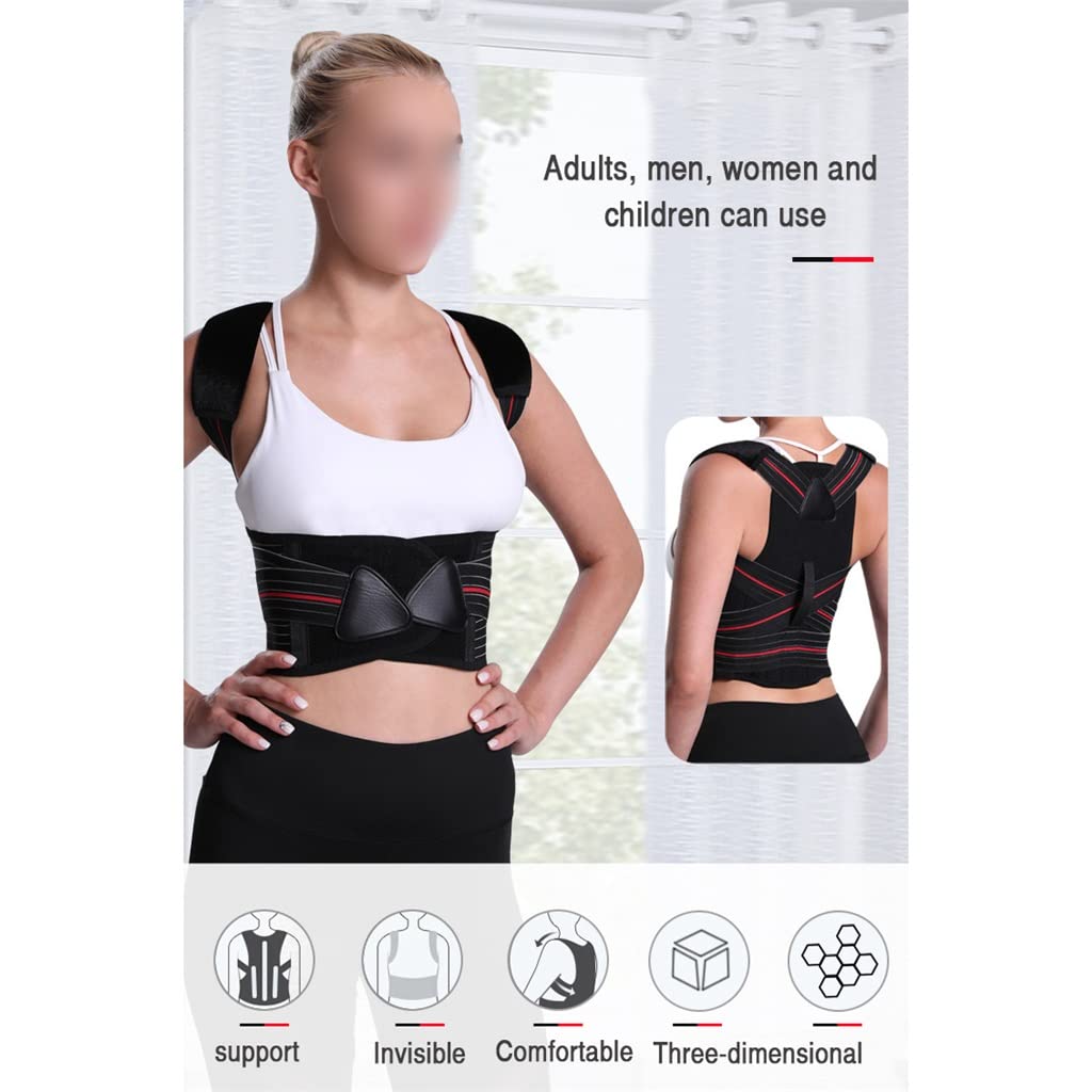 Adjustable Posture Corrector Back Support Shoulder Brace Correction Spine Postural Fixer Tape