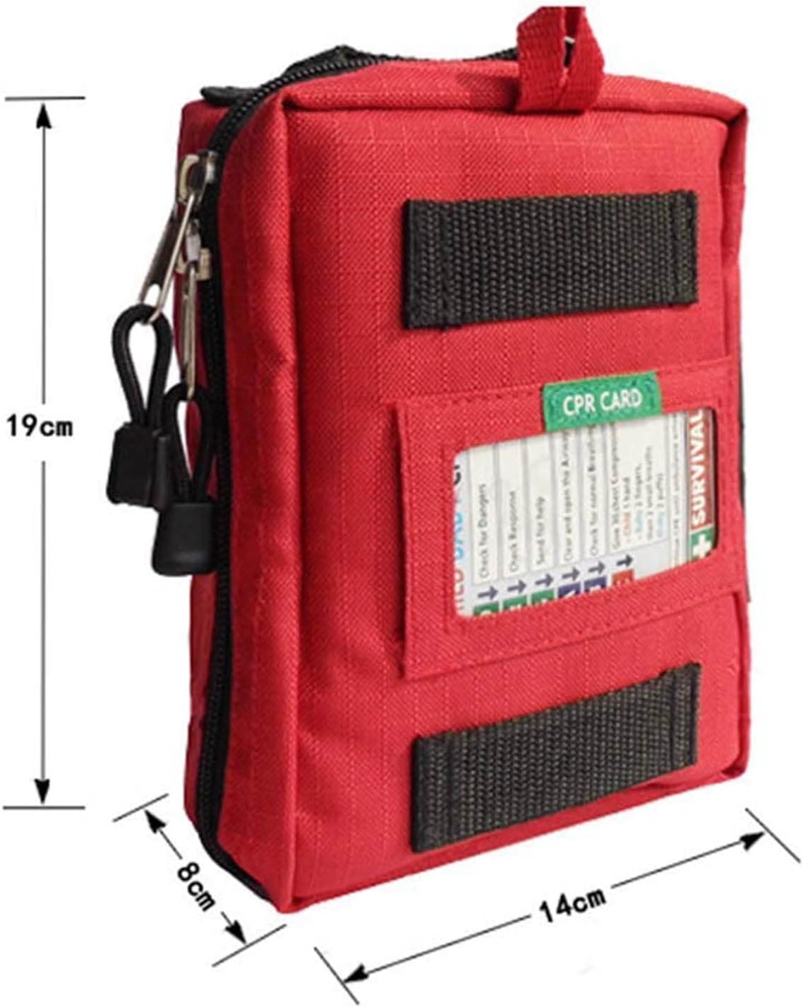 Red First Aid Bag, First Aid Bag, Portable Travel First Aid Kit Mini Medical Bag Drug Pack Storage Bag Empty Small Portable Medicine Outdoor Travel Rescue Bag Pouch Tote