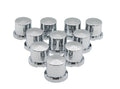 Chrome Plastic Bolt and Nut Cover 1'' x 5/8 Lug Fitting Push on Small Hat Style Bolt and Nut Cover, BHP-NC-CYL01 (500)