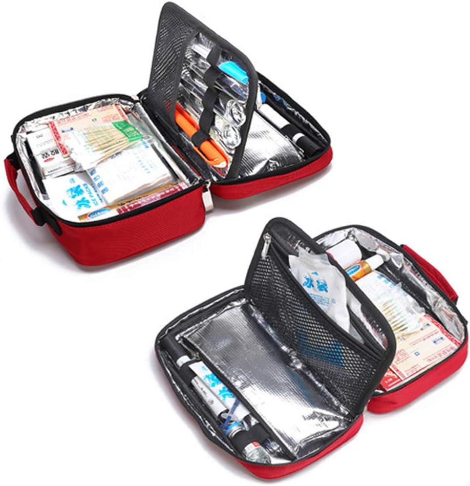 First Aid Kit Waterproof Portable Small Medicine Cold Storage Box Insulin Insulation Bag for Home, Workplace, Car, Caravan, Travel, Camping, Hiking