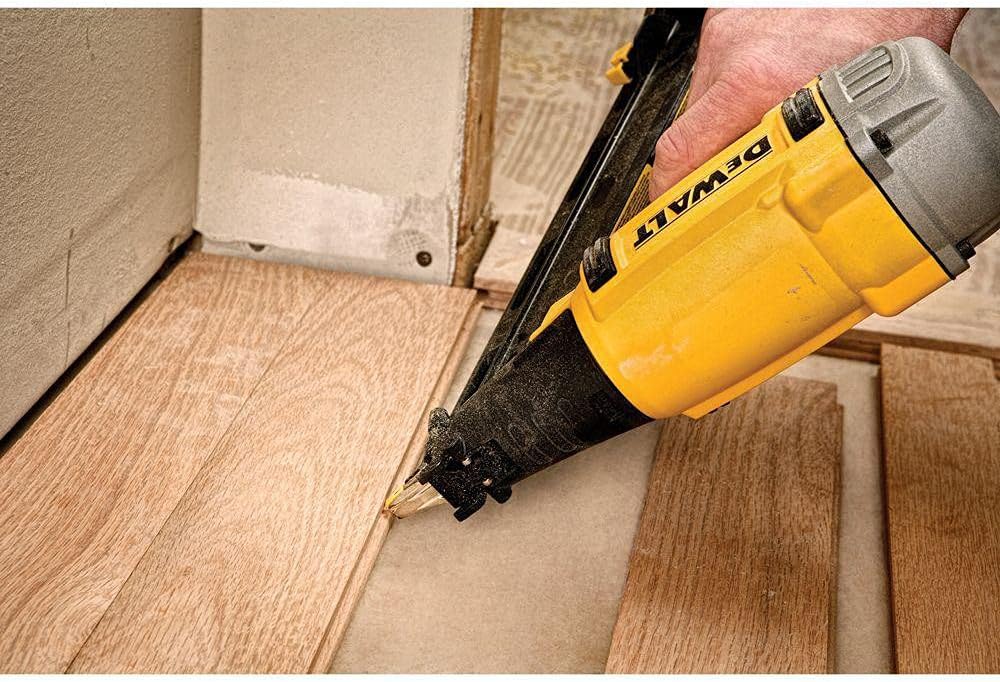 DEWALT Pneumatic Finish Nailer, 15-Gauge, 1/4 in., Corded (DWFP72155)