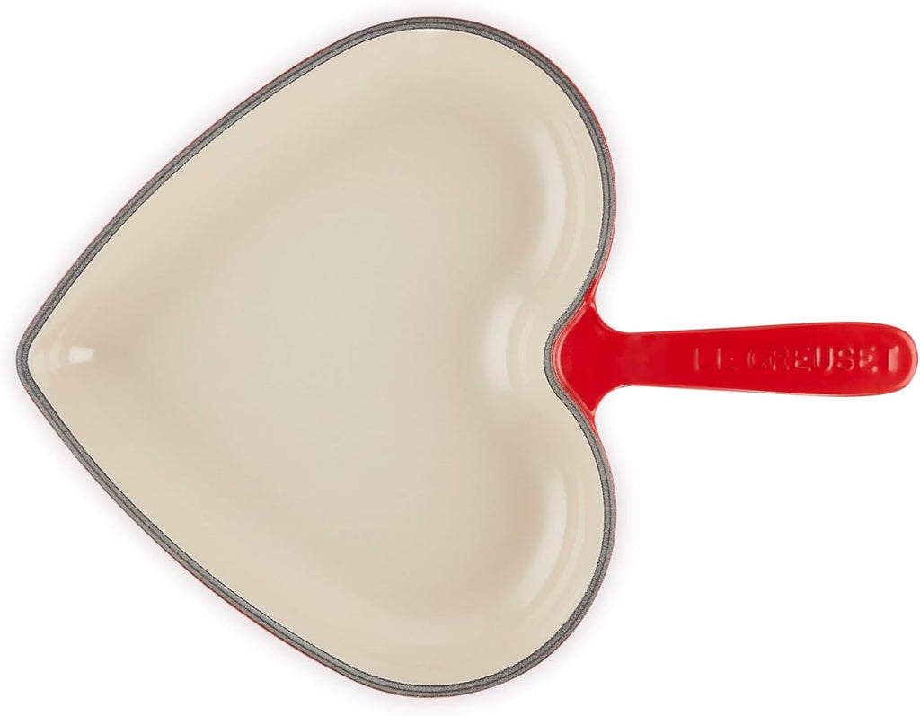 Le Creuset Enameled Cast Iron Traditional Heart Skillet, 10.25, Cerise
