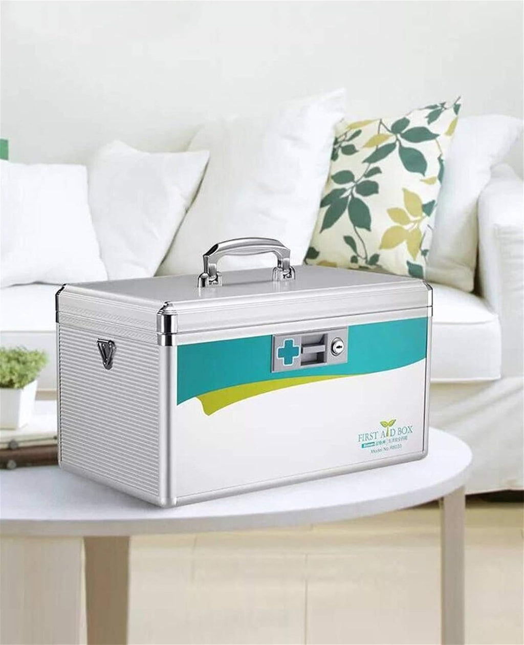Medicine Storage Box Organizer Jewelry Travel Pill Case Family First Aid Portable Chest Cabinets Lock Multi-use Lockable Housewares for Food