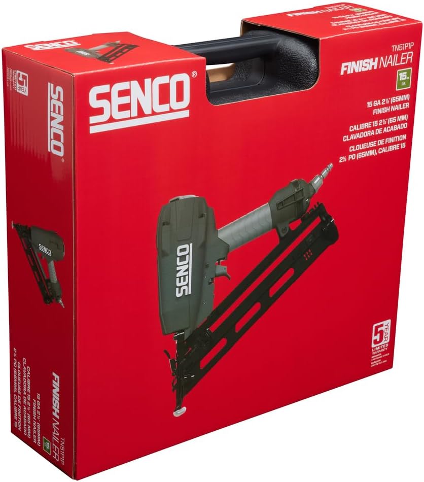 Senco TN51P1P 2-1/2' 15 Gauge Pneumatic Finish Nailer, Power Finish Nailers