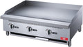 Commercial Countertop Griddle, ETL 36' Flat Top Grill Natural Gas (NG) / Propane, 3 Burners - 90000 BTU