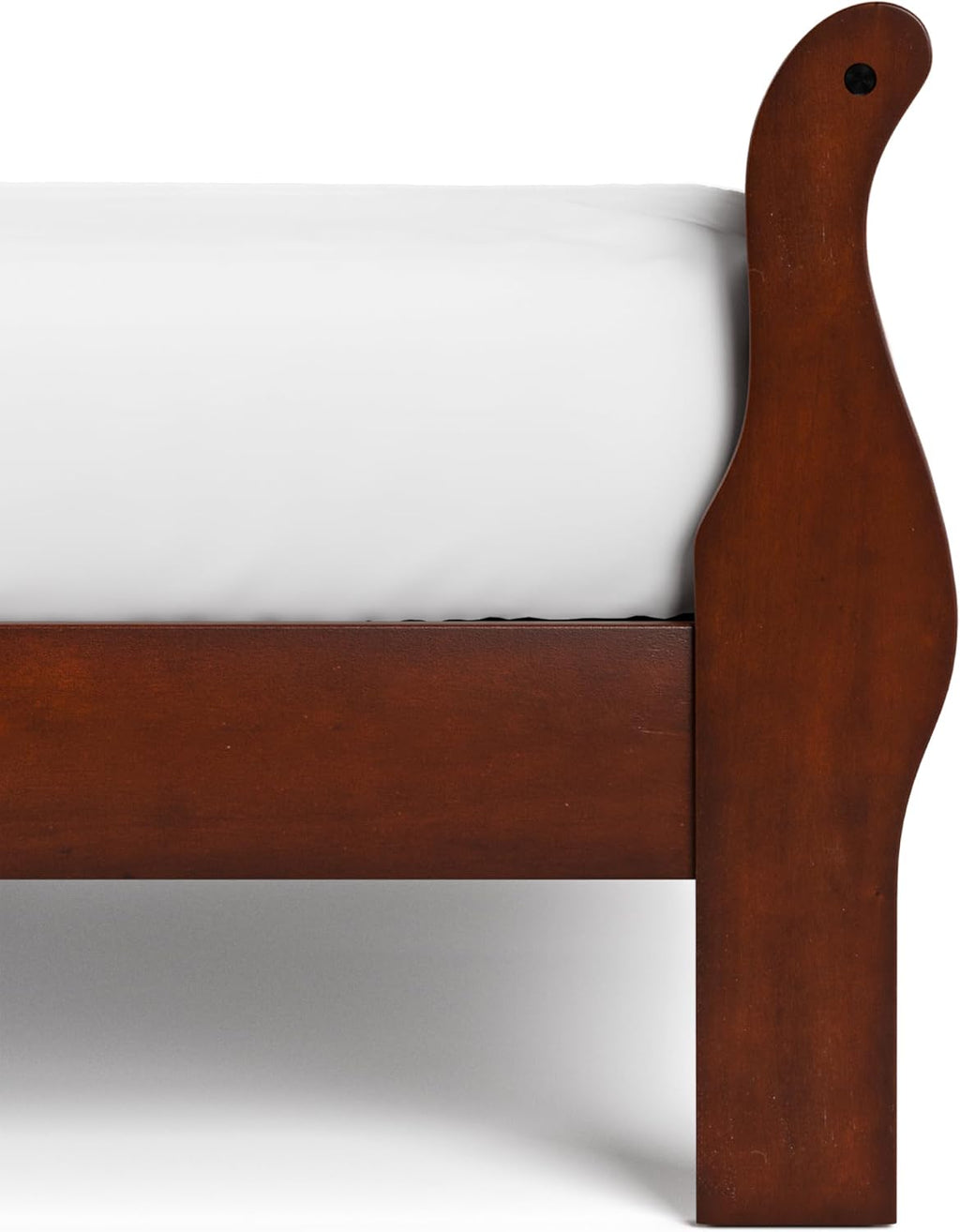 Furniture of America Arabella Traditional Wood Full Bed Frame with Headboard and Footboard, Elegant Sleigh Design Bedframe for Bedroom, Guest Room, Easy Assembly, Box Spring Required, Cherry